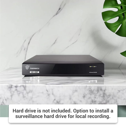 TIGERSECU Super HD 1080P 8-Channel Hybrid 6-in-1 DVR Security Recorder Without Hard Drive (Cameras and Hard Drive Not Included)