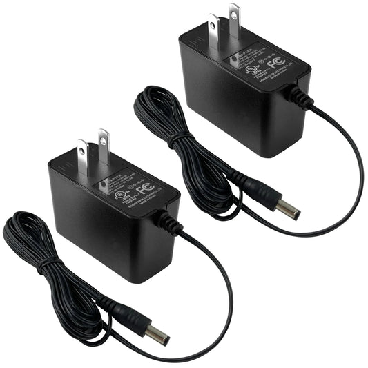UL Certified 12V 1A Security Camera Power Adapter, 4.9 ft (2-Pack)