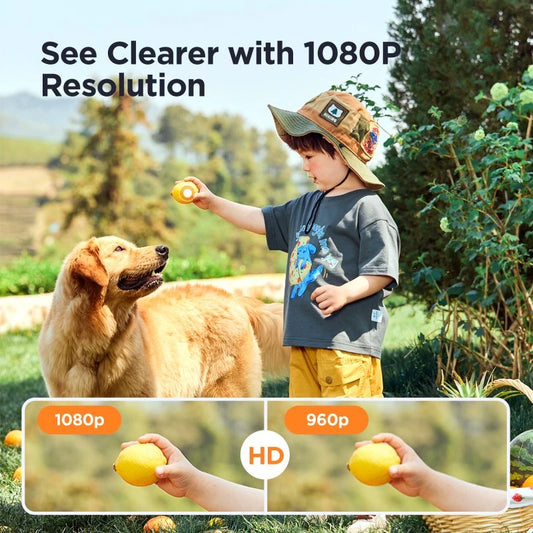 1080P Wide Angle Dome Security Camera for TVI/CVI/AHD/CVBS DVRs (Power Supply and Coaxial Cable Sold Separately)