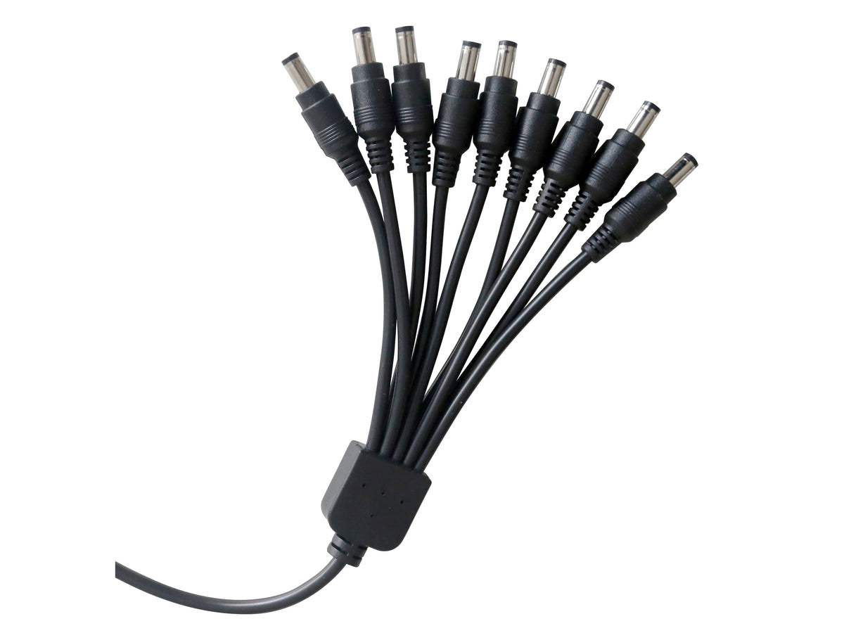 Powers up to 9 cameras