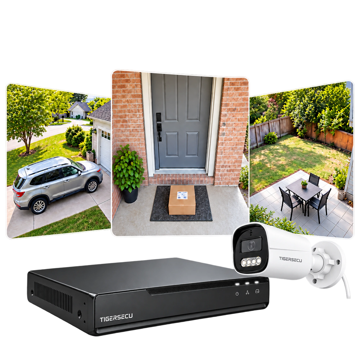 Series A AI NVR and white PoE bullet camera