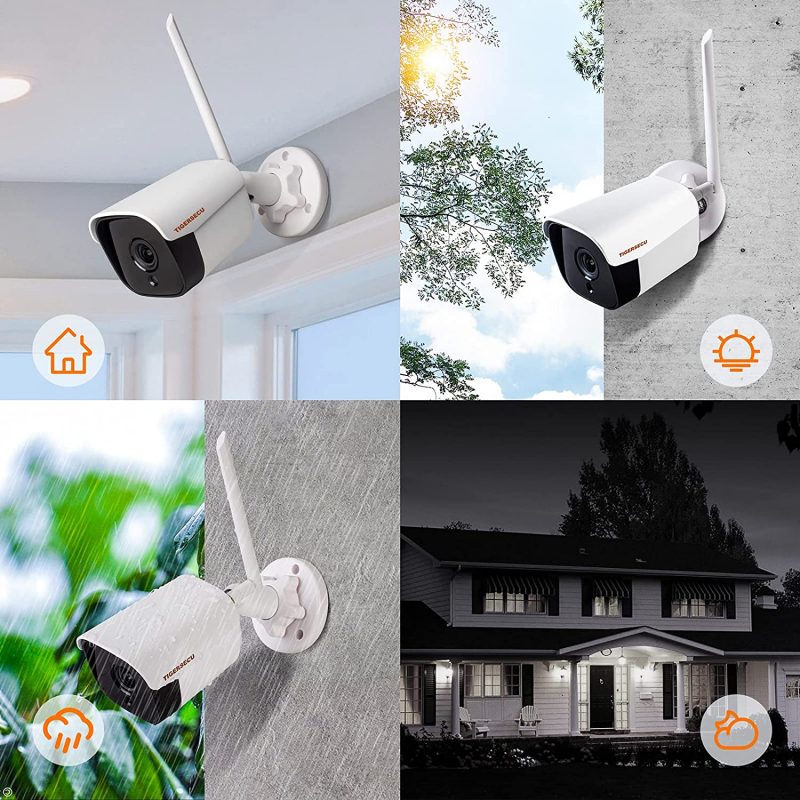 TIGERSECU 1080P Add-On IP Security Camera for use only 1080P WiFi NVR ...