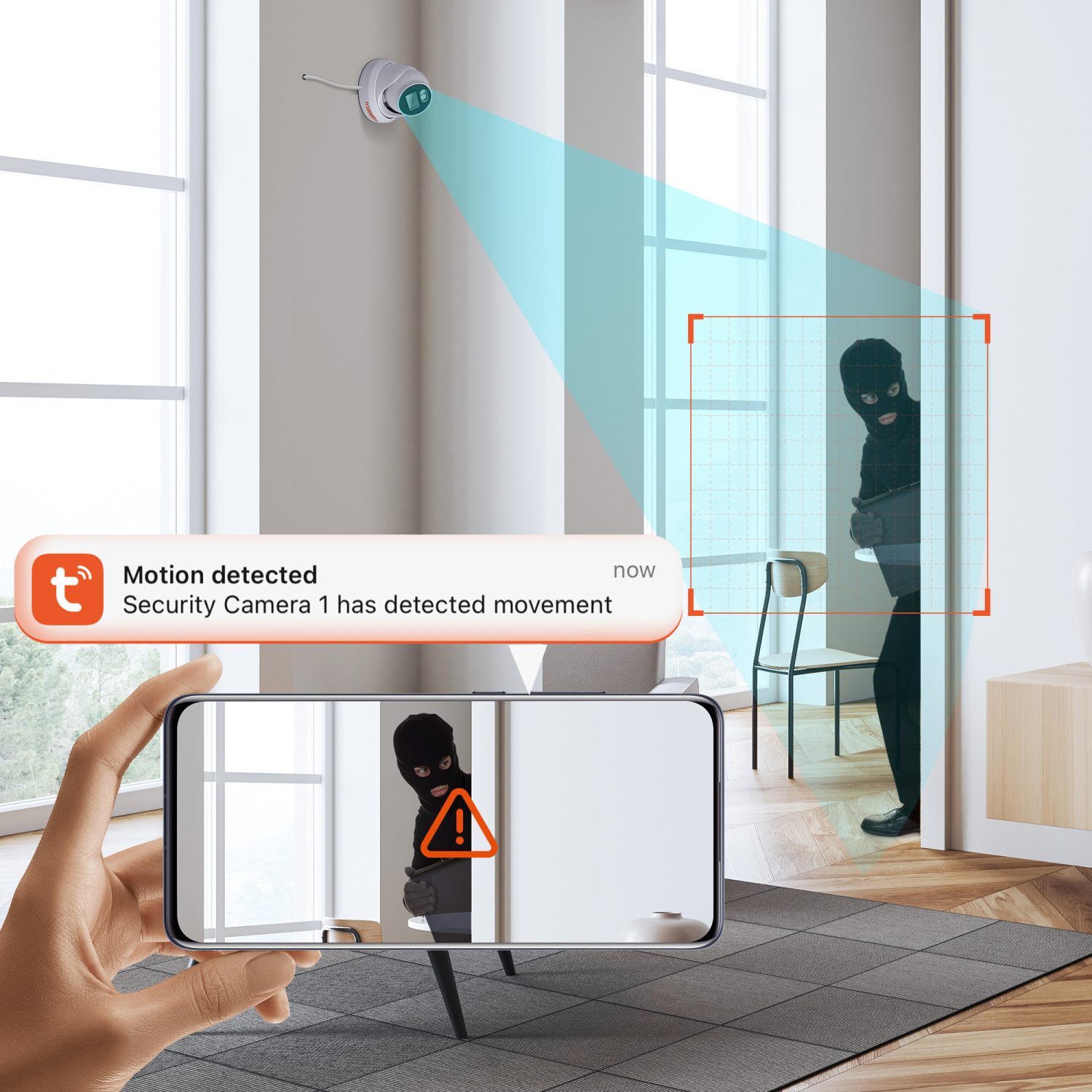 TIGERSECU Ultra HD 5MP 8Channel Hybrid NVR and DVR Recorder with 2TB